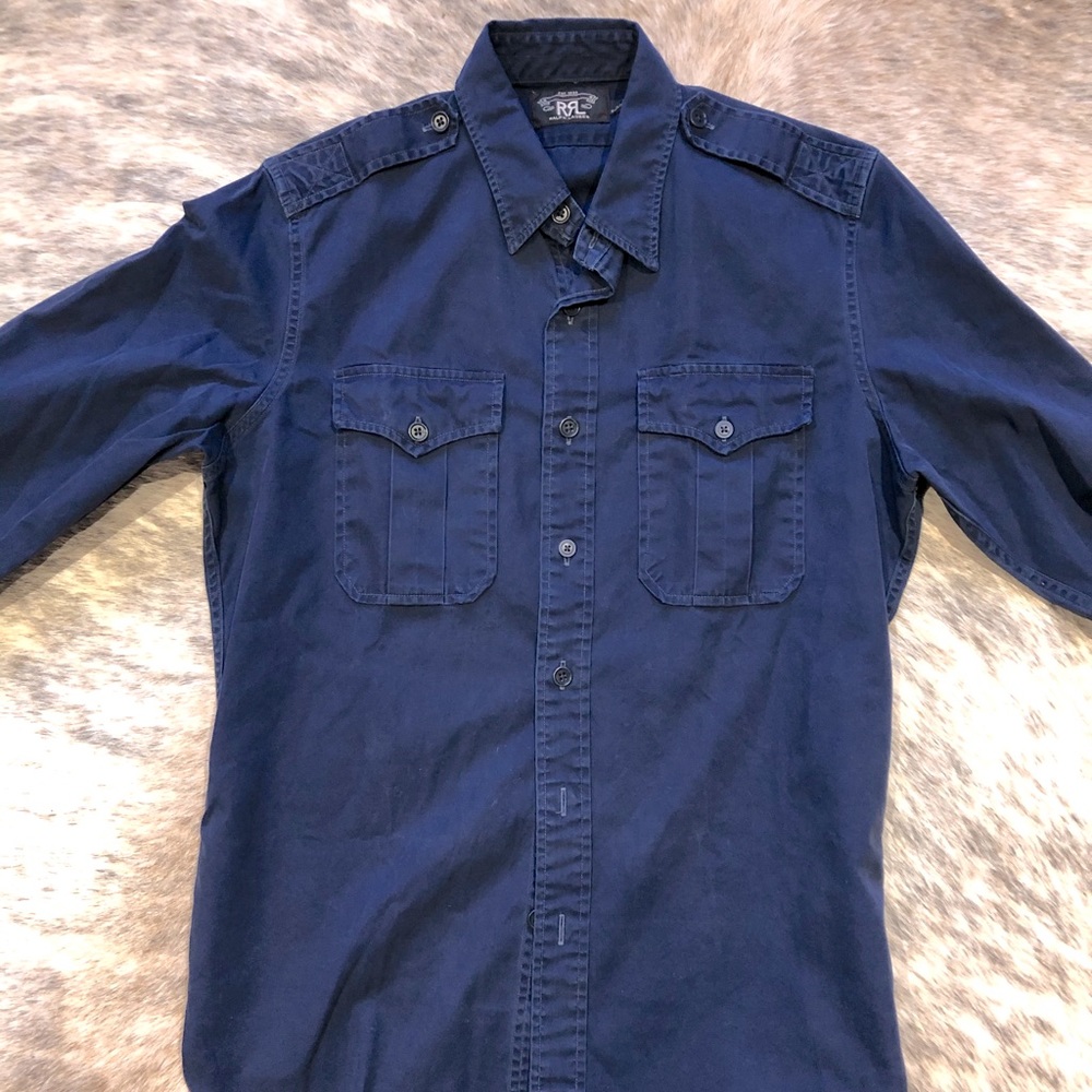 RRL Button Down Western Shirt Medium